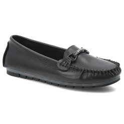 Czarne Mokasyny S.Barski Wygodne Obuwie Damskie. Czarne mokasyny damskie S.BARSKI, ze skóry, eleganckie. Za 169.00 zł.