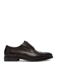 GINO ROSSI Półbuty EO-SEVERINO-01 Brązowy ciemny. Brązowe eleganckie półbuty Gino Rossi, ze skóry, wizytowe, bez zapięcia. Za 449.99 zł.
