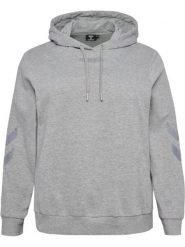 Damska bluza z kapturem Hummel Legacy Plus. Szare bluzy damskie Hummel, na jesień, plus size, bez wzorów, z bawełny, z kapturem. Za 216.00 zł.