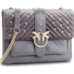 Torebka PINKO - Big Love Metal Birds Tracolla AI 18-19 PLTT 1P217Q Y514 Dark Grey I76. Szare torebki do ręki damskie Pinko, z materiału. Za 1,639.00 zł.