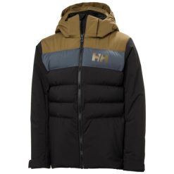 Kurtka dziecięca z kapturem Helly Hansen Cyclone. Czarne kurtki i płaszcze dla chłopców Helly Hansen, na lato, bez wzorów, z poliesteru, z kapturem. Za 894.50 zł.