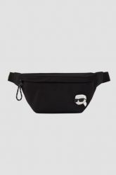KARL LAGERFELD Сzarna nerka męska K/ikon Nylon Bumbag. Czarne saszetki męskie KARL LAGERFELD, z nylonu, eleganckie. W wyprzedaży za 529.99 zł.