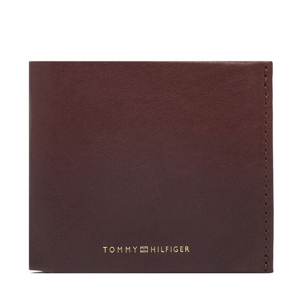 Portfel Tommy Hilfiger. Brązowe portfele męskie Tommy Hilfiger, bez wzorów. Za 349.99 zł.