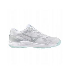 Buty do siatkówki damskie Mizuno Cyclone Speed 5. Białe obuwie sportowe damskie Mizuno, bez wzorów, do siatkówki. Za 249.99 zł.