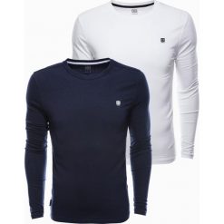 Ombre Zestaw longsleeve męski z długim rękawem - mix 2-pak V1 Z40 M. Bluzki z długim rękawem męskie Ombre, m, bez wzorów, bez kołnierzyka. Za 159.99 zł.