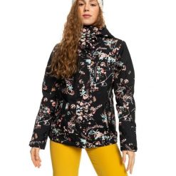 Kurtka narciarska damska Roxy Jetty Insulated. Czarne kurtki snowboardowe damskie Roxy, s, bez wzorów, z poliesteru, bez kaptura, narciarskie. Za 562.00 zł.