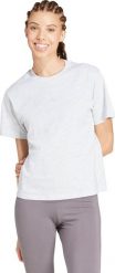 Adidas Koszulka damska adidas Essentials Small Logo Cotton jasnoszary melanż JC5945 L. Szare t-shirty damskie Adidas, l, bez wzorów, bez kołnierzyka. Za 92.86 zł.