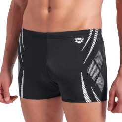 Szorty Kąpielowe Arena Poseidonia Swim Short junior. Czarne szorty dla chłopców Arena, bez wzorów, z materiału, młodzieżowe. Za 129.00 zł.