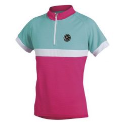 Etape Koszulka Rowerowa Bambino Pink/Aqua 152/158. Bluzki dla dziewczynek marki Etape. Za 79.00 zł.