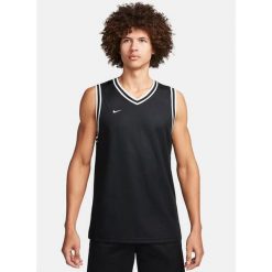 Koszulka treningowa męska Nike Dna Jersey. Czarne buty sportowe męskie Nike, m, bez wzorów, z jersey, bez kołnierzyka, bez ramiączek, na fitness i siłownię. Za 191.45 zł.
