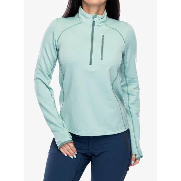 Bluza termoaktywna damska Smartwool Active Fleece 1/2 Zip. Zielone bluzy damskie Smartwool, na zimę, l, bez wzorów, bez kaptura. Za 487.99 zł.