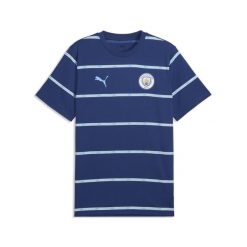 Męska koszulka Manchester City ftblCulture Printed PUMA. Niebieskie koszulki sportowe męskie Puma, m, bez wzorów, z bawełny, bez kołnierzyka, bez ramiączek, do piłki nożnej. Za 159.00 zł.