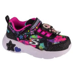 Buty sportowe Sneakersy dziewczęce, Snuggle Sneaks - Skech Squad. Czarne buty sportowe dziewczęce Skechers, bez wzorów, bez zapięcia, trekkingowe, Skechers Sport. Za 159.99 zł.