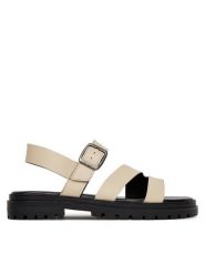 G-Star Raw Sandały WI34-23568-01 Écru. Sandały damskie G-Star Raw, bez wzorów, ze skóry, bez obcasa, na płaskiej podeszwie, bez zapięcia. Za 207.99 zł.