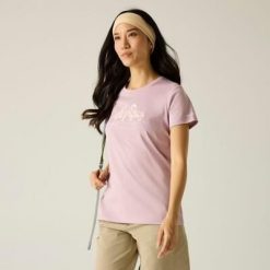 Damska koszulka z krótkim rękawem Fingal Slogan. Niebieskie t-shirty damskie Regatta, m, bez wzorów, z materiału, bez kołnierzyka. Za 153.50 zł.
