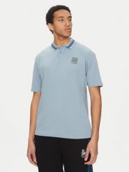 HUGO Polo Dodac_RB 50542748 Niebieski Regular Fit. Niebieskie koszulki polo męskie Hugo, m, bez wzorów, z bawełny, bez ramiączek. Za 239.99 zł.