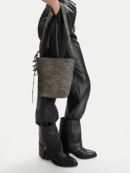 G-Star Raw Torebka EO-LDA8713 Szary. Szare listonoszki damskie G-Star Raw, bez wzorów, z materiału, retro, bez dodatków. Za 199.99 zł.