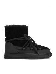 DeeZee Śniegowce DZ-AW16 Czarny. Czarne śniegowce i trapery damskie DeeZee, ze skóry. Za 299.99 zł.