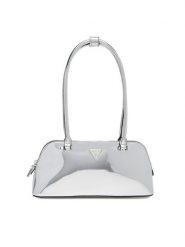 Guess Torebka HWMY94 96080 Srebrny. Szare torebki do ręki damskie Guess, z aplikacjami, ze skóry, bez dodatków. Za 309.99 zł.