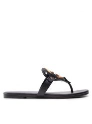 Tory Burch Japonki Metal Miller 136593 Czarny. Czarne klapki damskie Tory Burch, bez wzorów, ze skóry, bez obcasa. Za 989.99 zł.
