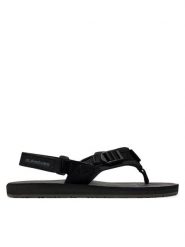 Quiksilver Sandały Carver AQYL101376 Czarny. Czarne sandały męskie Quiksilver, z materiału, bez zapięcia. Za 139.99 zł.