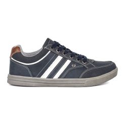 Granatowe damskie buty sportowe VICO niebieskie. Niebieskie obuwie sportowe damskie bez wzorów. Za 142.61 zł.