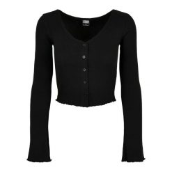 Kardigan damski Urban Classics cropped rib (GT). Białe kardigany damskie Urban Classics, m, bez wzorów, z bawełny, długie. Za 87.45 zł.