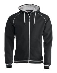 Clique Gerry — Bluza z kapturem unisex z dzianiny strukturalnej, wnętrze. Czarne bluzy męskie CLIQUE, m, bez wzorów, z bawełny, z kapturem. Za 273.74 zł.