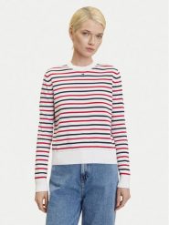 Tommy Jeans Sweter Essential DW0DW20159 Kolorowy Regular Fit. Swetry damskie Tommy Jeans, m, bez wzorów, z bawełny, bez kołnierzyka, bez ramiączek, bez kaptura. Za 279.99 zł.