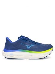 Mizuno Buty do biegania Wave Sky 9 J1GC2502 Granatowy. Niebieskie buty sportowe męskie Mizuno, z materiału, bez zapięcia, do biegania. Za 769.99 zł.