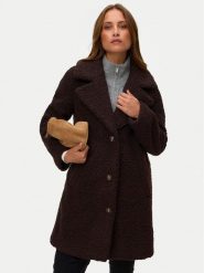 Vero Moda Kożuch sztuczny Kylie Teddy 10289938 Brązowy Regular Fit. Brązowe płaszcze damskie Vero Moda, l, bez wzorów, z syntetyku, bez kaptura. Za 329.99 zł.