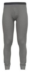 Legginsy męskie Odlo BL BOTTOM long MERINO. Szare legginsy sportowe męskie Odlo, m, bez wzorów, z materiału, długie, trekkingowe. Za 446.60 zł.