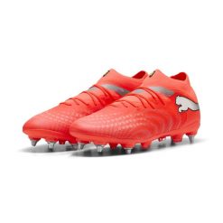 Buty piłkarskie unisex FUTURE 9 PRO MxSG PUMA. Białe buty sportowe męskie Puma, bez zapięcia, do piłki nożnej. Za 649.00 zł.
