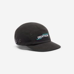 Czapka z daszkiem na deskorolkę CAP900, 5 paneli, kolekcja „Since 1976”, czarna. Białe czapki i kapelusze męskie Decathlon, bez wzorów, z materiału, vintage. Za 69.99 zł.