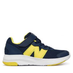 Sneakersy New Balance. Niebieskie trampki i tenisówki chłopięce New Balance, bez wzorów, bez zapięcia. Za 179.99 zł.