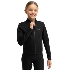 Dziewczęca zimowa kurtka rowerowa softshell Kolarstwo Siroko K-Core-G Wheelie B. Czarne kurtki i płaszcze dla dziewczynek SIROKO, na zimę, bez wzorów, z materiału, bez kaptura. Za 171.00 zł.