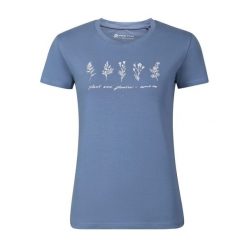 Koszulka damska bawełniana Alpine Pro Norda. Niebieskie t-shirty damskie Alpine Pro, bez wzorów, z bawełny, eleganckie, bez kołnierzyka. W wyprzedaży za 49.00 zł.