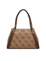 Guess Torebka Karnilla HWOS99 01220 Brązowy. Brązowe torebki do ręki damskie Guess, z aplikacjami, ze skóry, bez dodatków. Za 719.99 zł.