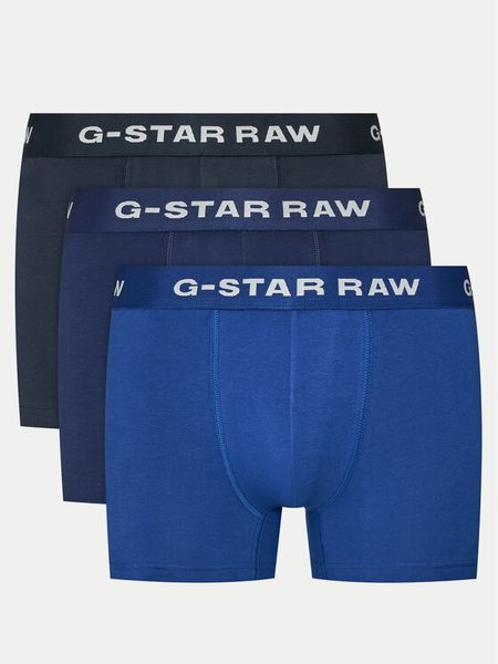 G-Star Raw Komplet bokserek D23773-D516 Niebieski. Niebieskie bokserki męskie G-Star Raw, l, bez wzorów, z bawełny. Za 129.99 zł.