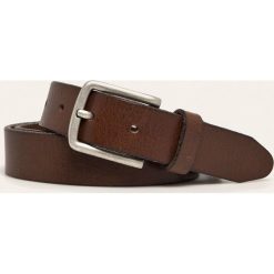 Jack & Jones - Pasek skórzany. Czarne paski damskie Jack & Jones, bez wzorów. W wyprzedaży za 89.90 zł.