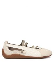 Puma Baleriny Speedcat Ballet LT Wns 408457 02 Kremowy. Białe baleriny damskie Puma, bez wzorów, ze skóry, bez obcasa. Za 349.99 zł.