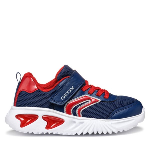 Sneakersy Geox. Niebieskie trampki i tenisówki chłopięce Geox, bez wzorów, bez zapięcia. Za 139.99 zł.