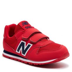 Sneakersy New Balance. Czerwone półbuty chłopięce New Balance, bez wzorów, bez zapięcia. Za 159.99 zł.
