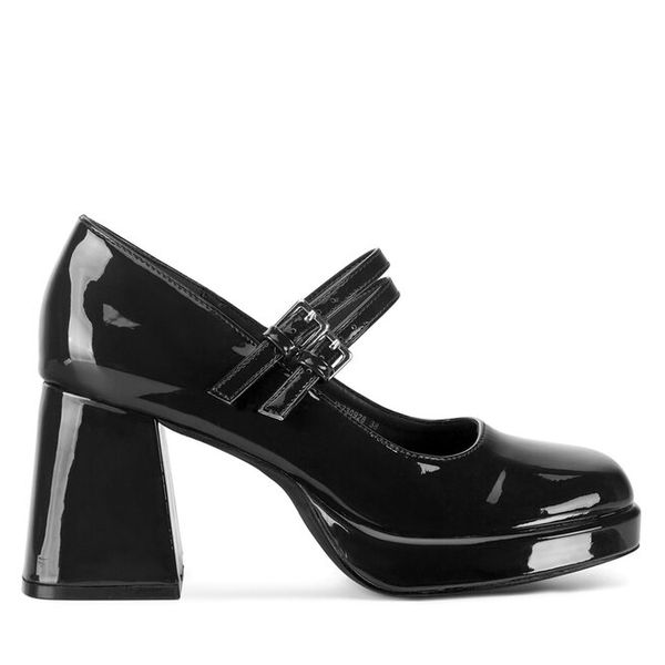 Czółenka Jenny Fairy. Czarne czółenka damskie Jenny Fairy, bez wzorów, bez obcasa, bez zapięcia. Za 149.99 zł.