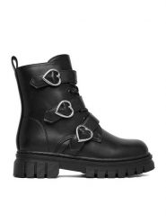 DeeZee Trapery CS5959-01 Czarny. Czarne buty zimowe dziewczęce DeeZee, bez wzorów, ze skóry, bez zapięcia. Za 159.99 zł.