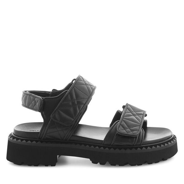 Sandały Kennel & Schmenger. Czarne sandały damskie Kennel + Schmenger, bez wzorów, bez obcasa, na płaskiej podeszwie, bez zapięcia. Za 659.99 zł.