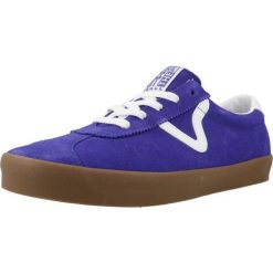Buty VANS SPORT LOW Niebieski. Niebieskie obuwie sportowe damskie Vans, bez wzorów, ze skóry, sportowe, bez zapięcia. Za 291.99 zł.