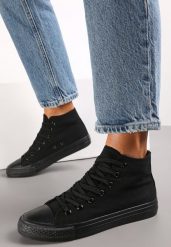 Czarne Trampki za Kostkę Sznurowane Fenor. Czarne trampki i tenisówki damskie Renee, bez wzorów, klasyczne, za kostkę, bez zapięcia. Za 44.99 zł.
