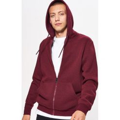 Zapinana bluza BASIC z kapturem - Bordowy. Bluzy męskie marki Cropp. Za 89.99 zł.
