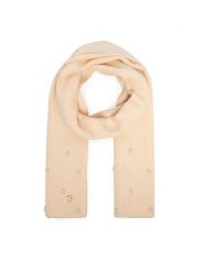 Guess Szalik AW5636 VIS03 Beżowy jasny. Brązowe czapki i kapelusze damskie Guess, z aplikacjami. Za 234.99 zł.
